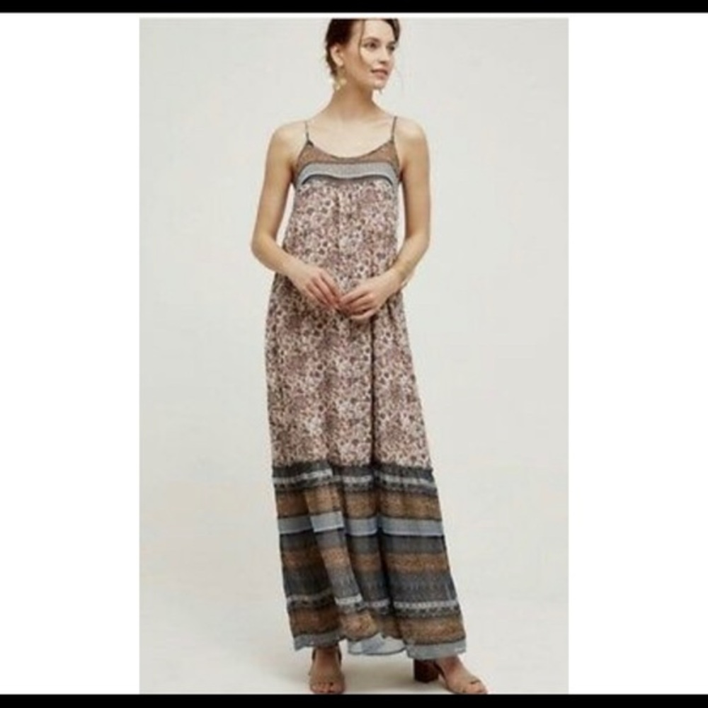 Anthropologie Floreat Brand long Maxi Sundress